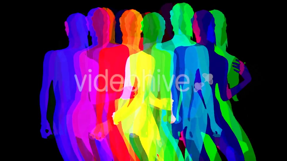 Sexy Model Shadow Dancer Colorful 2 Videohive 10230596 Motion Graphics Image 10