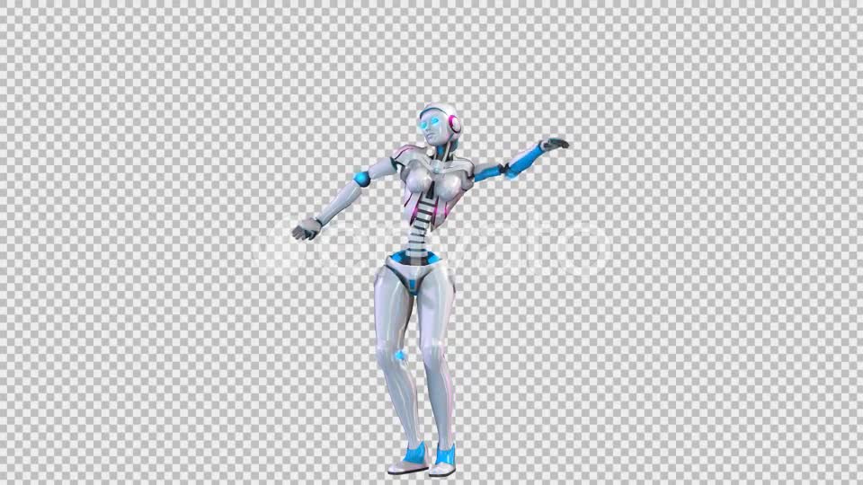 Sexy Robot Belly Dancing With Alpha Channel Videohive 23757363 Motion Graphics Image 1