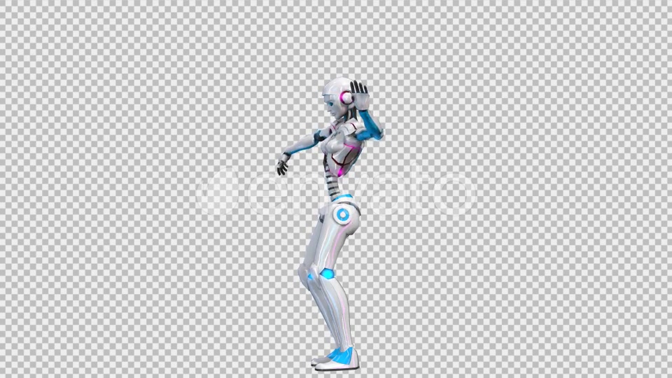 Sexy Robot Belly Dancing With Alpha Channel Videohive 23757363 Motion Graphics Image 3