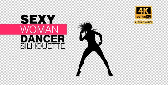 Sexy Woman Dancing Silhouette 1 - Videohive Download 19921642