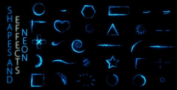 Shapes And Effects Neon - Videohive Download 19017177