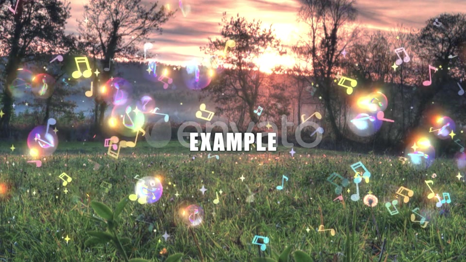 Shimmering Music Notes Videohive 23918556 Motion Graphics Image 5