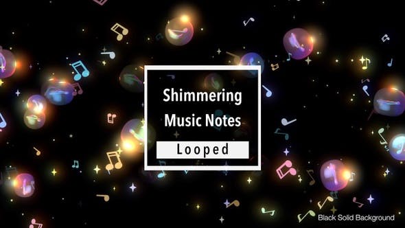 Shimmering Music Notes - Download Videohive 23918556