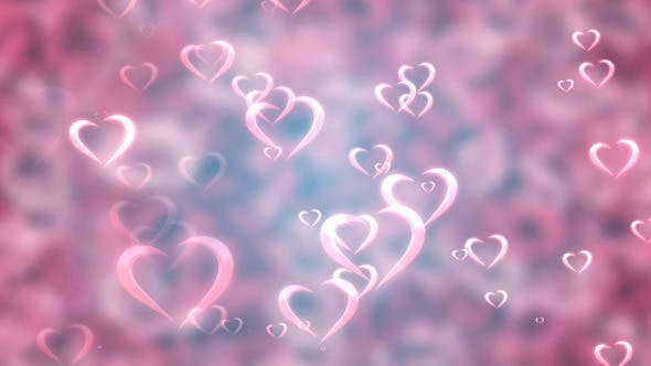 Shining Valentines Love Heart Shapes - Download Videohive 9852628