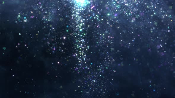 Shiny Abstract Background with Flowing Sparks and Glitter - Download 24809312 Videohive