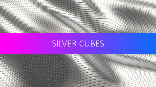 Shiny Silver Cubes Background - 14280051 Videohive Download