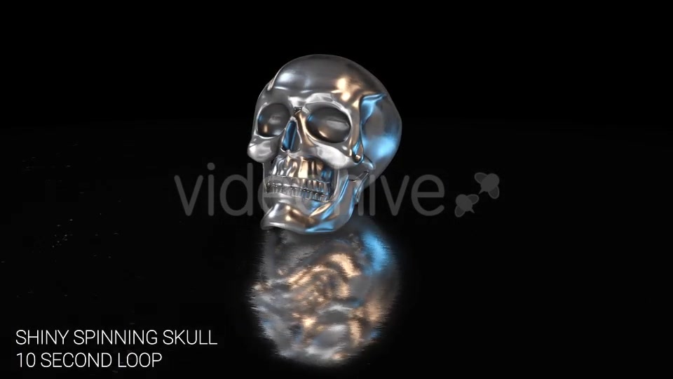 Shiny Skull on Reflective Surface Videohive 14828423 Motion Graphics Image 10