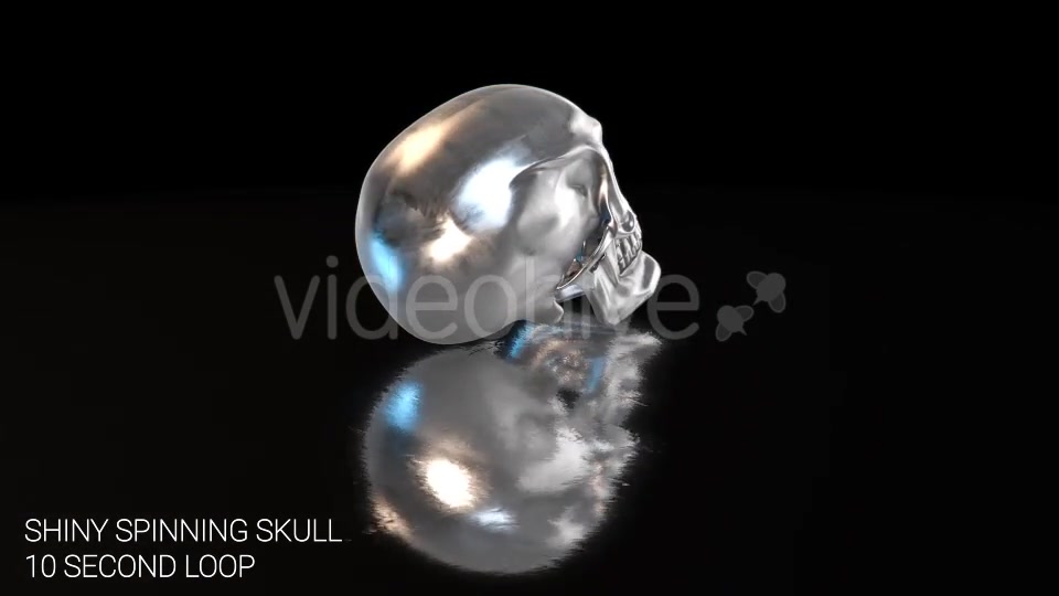 Shiny Skull on Reflective Surface Videohive 14828423 Motion Graphics Image 4