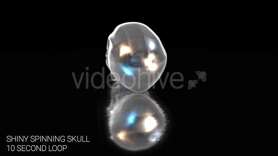 Shiny Skull on Reflective Surface Videohive 14828423 Motion Graphics Image 6