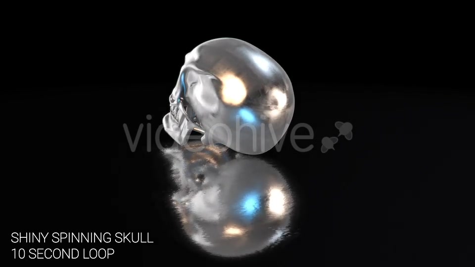 Shiny Skull on Reflective Surface Videohive 14828423 Motion Graphics Image 7