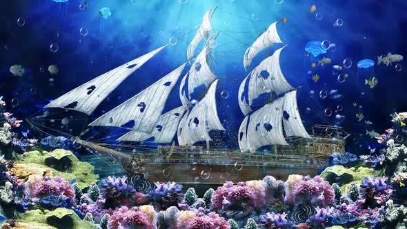 Shipwreck Under The Sea (4K) Rapid Download 24037388 Videohive Motion