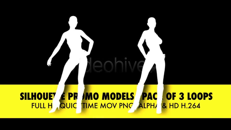 Silhouette Models Pack Of 3 Loops Videohive 3801228 Motion Graphics Image 2