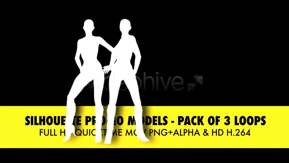 Silhouette Models Pack Of 3 Loops Videohive 3801228 Motion Graphics Image 3