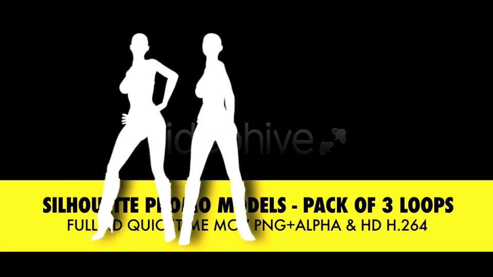 Silhouette Models Pack Of 3 Loops Videohive 3801228 Motion Graphics Image 4