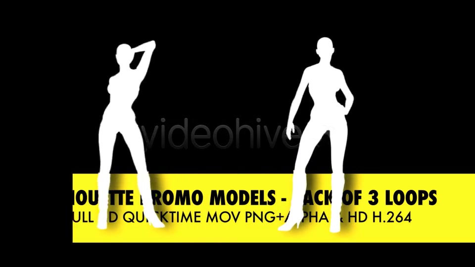 Silhouette Models Pack Of 3 Loops Videohive 3801228 Motion Graphics Image 8