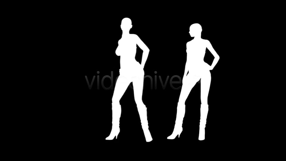 Silhouette Models Pack Of 3 Loops Videohive 3801228 Motion Graphics Image 9