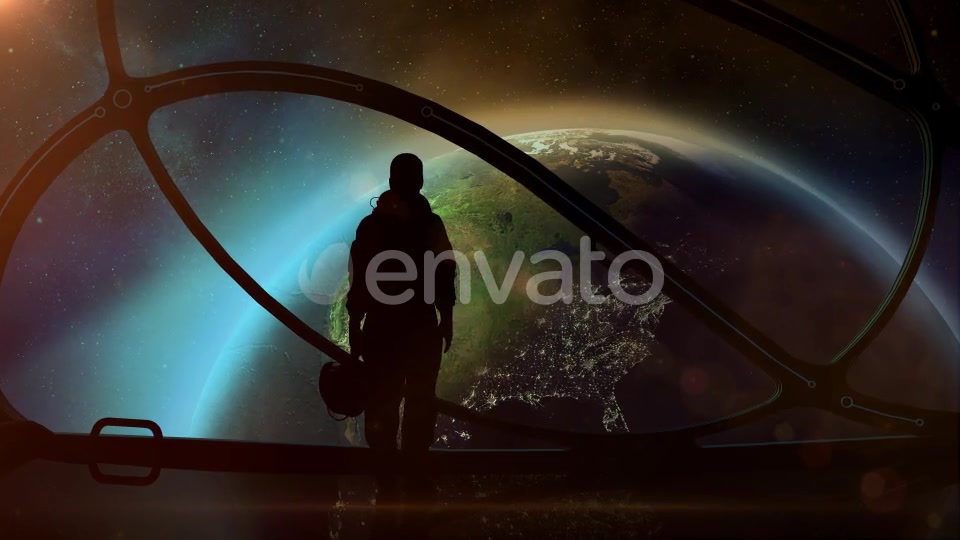 Silhouette Of An Astronaut In A Spaceship Videohive 22454989 Motion Graphics Image 6