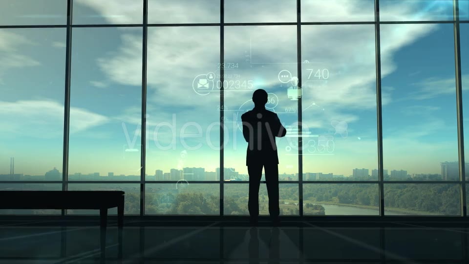 Silhouette Of Man & Corporate Infographics Videohive 20248223 Motion Graphics Image 3