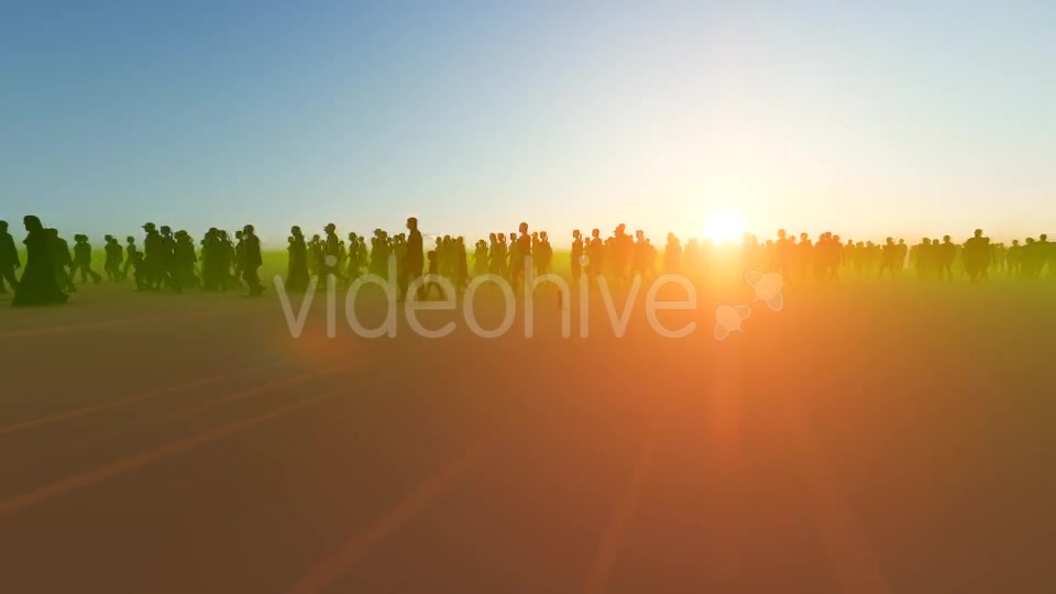 Silhouette People Walking Videohive 19788148 Motion Graphics Image 3