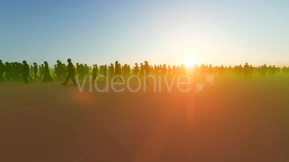 Silhouette People Walking Videohive 19788148 Motion Graphics Image 4
