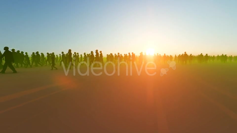 Silhouette People Walking Videohive 19788148 Motion Graphics Image 5