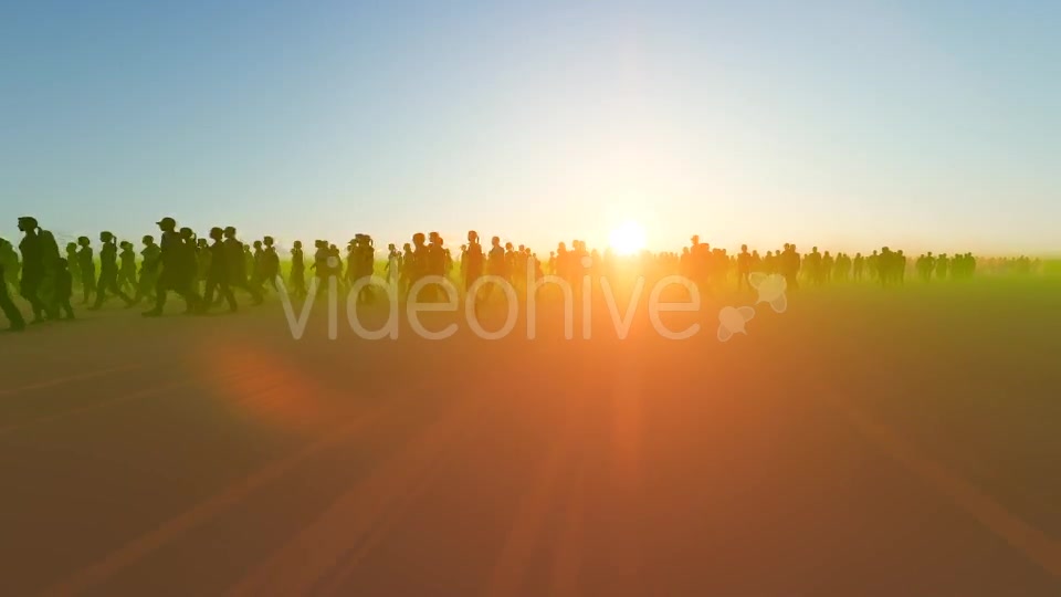 Silhouette People Walking Videohive 19788148 Motion Graphics Image 7