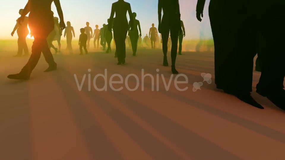 Silhouette People Walking Videohive 19788649 Motion Graphics Image 6