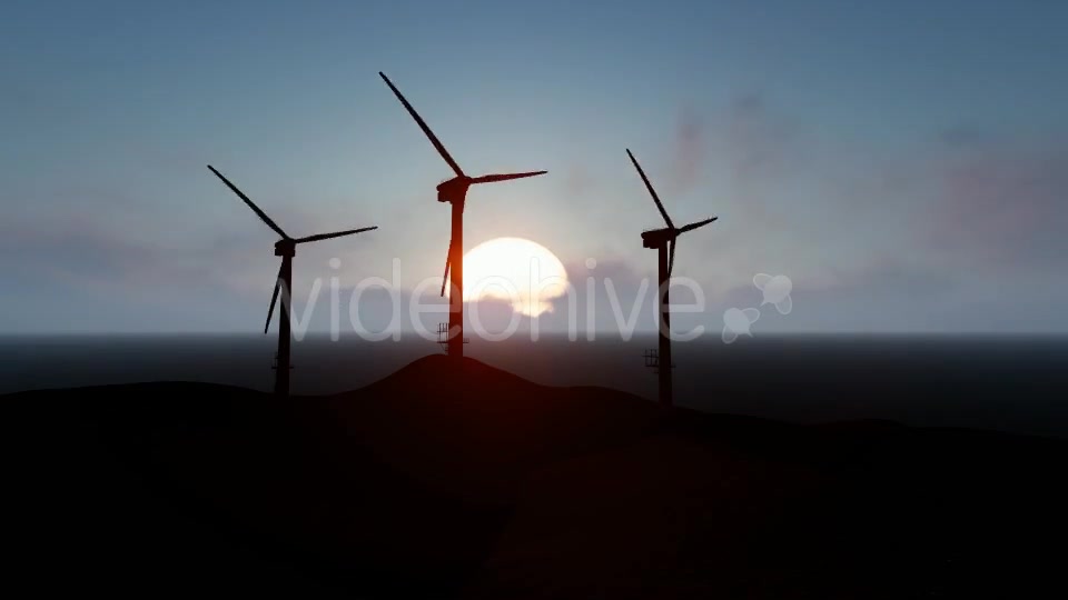 Silhouette Wind Energy Tribune Videohive 19571160 Motion Graphics Image 4