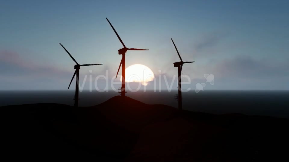 Silhouette Wind Energy Tribune Videohive 19571160 Motion Graphics Image 5