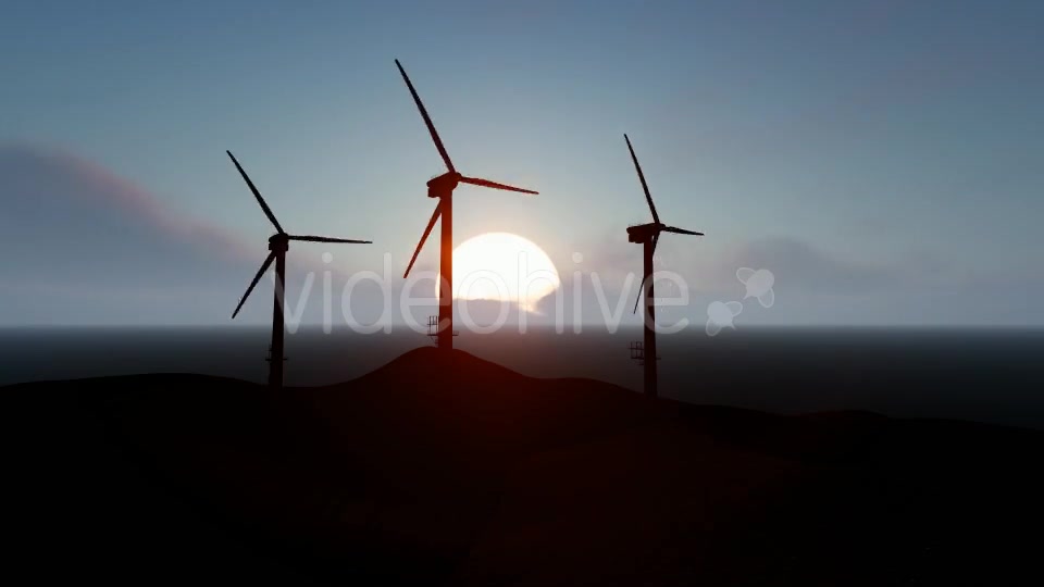 Silhouette Wind Energy Tribune Videohive 19571160 Motion Graphics Image 6