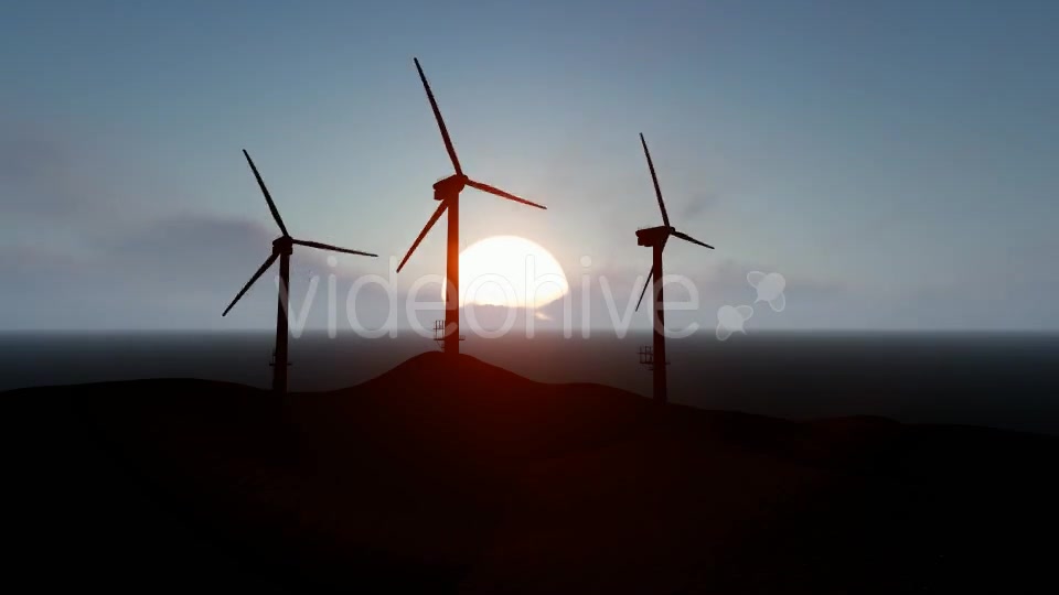 Silhouette Wind Energy Tribune Videohive 19571160 Motion Graphics Image 7
