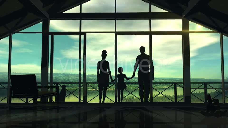 Silhouettes Of A Happy Family Videohive 20248334 Motion Graphics Image 2
