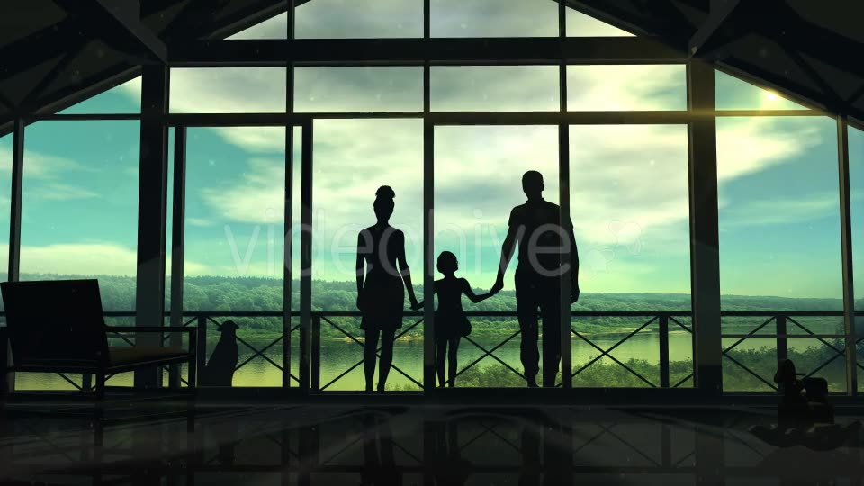 Silhouettes Of A Happy Family Videohive 20248334 Motion Graphics Image 3