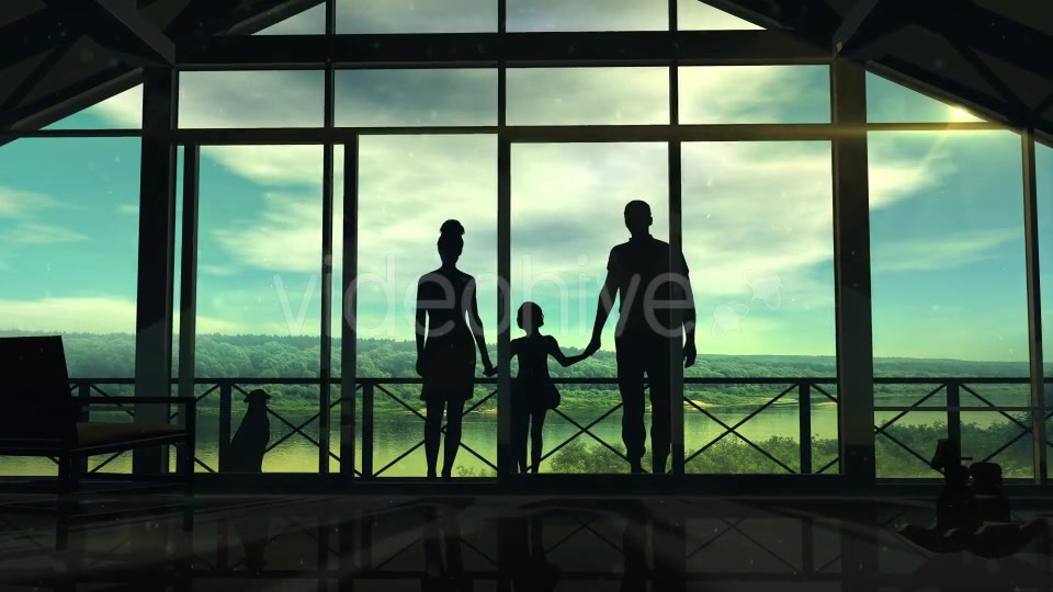 Silhouettes Of A Happy Family Videohive 20248334 Motion Graphics Image 4