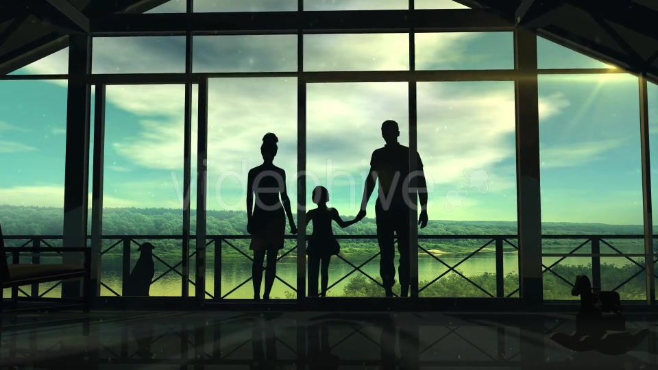 Silhouettes Of A Happy Family Videohive 20248334 Motion Graphics Image 5
