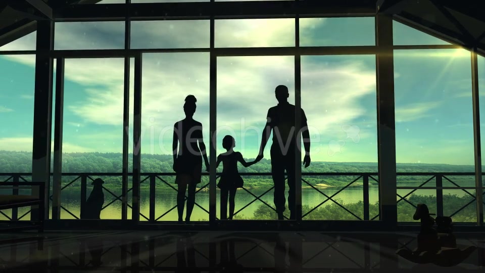 Silhouettes Of A Happy Family Videohive 20248334 Motion Graphics Image 6