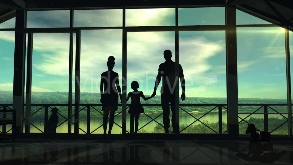 Silhouettes Of A Happy Family Videohive 20248334 Motion Graphics Image 7