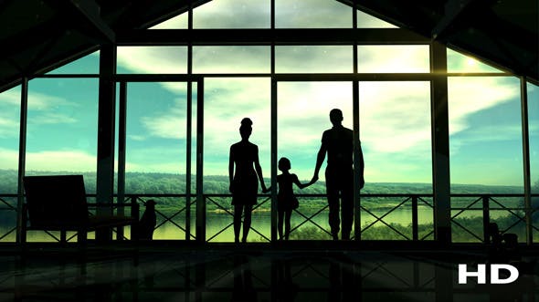 Silhouettes Of A Happy Family - Download Videohive 20248334