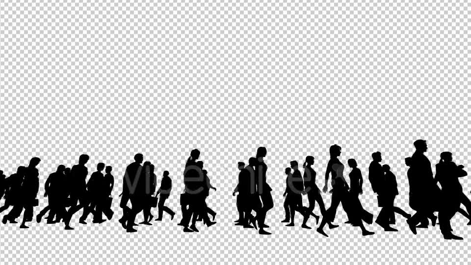 Silhouettes of People Walking Videohive 19802817 Motion Graphics Image 7