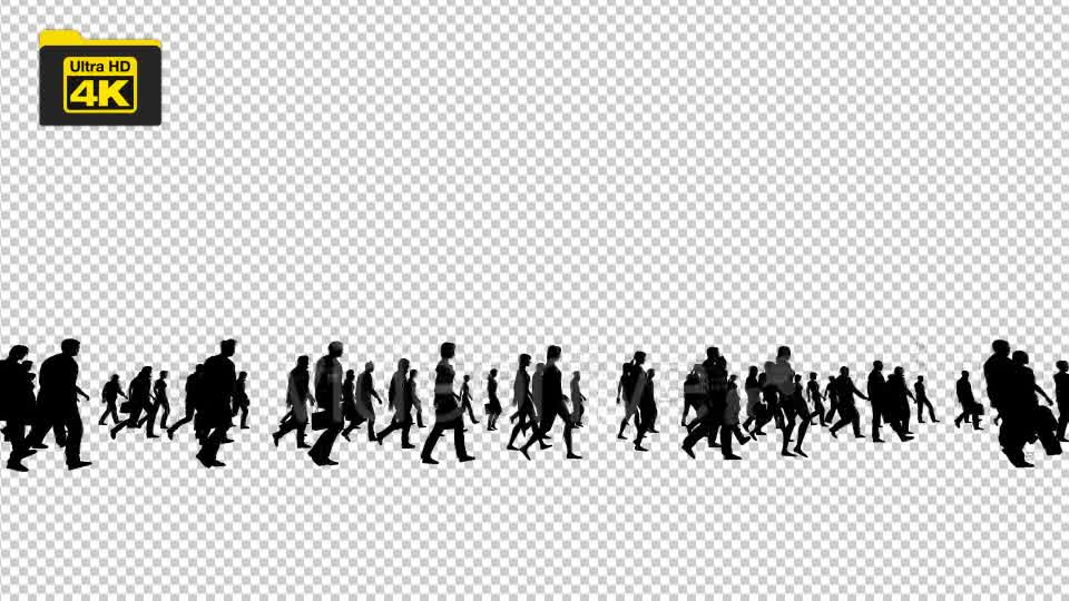 Silhouettes of People Walking 4K Videohive 19827042 Motion Graphics Image 8