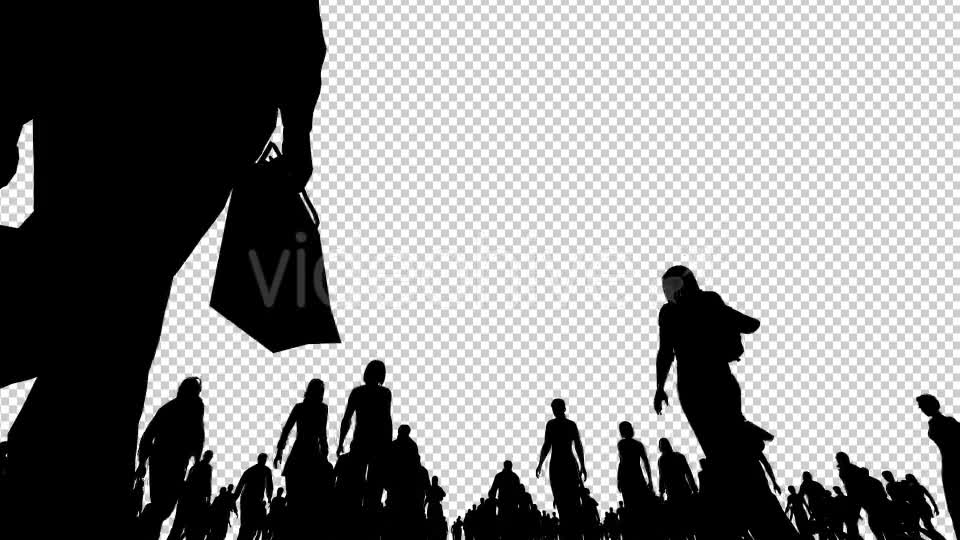 Silhouettes of People Walking Videohive 20810064 Motion Graphics Image 1