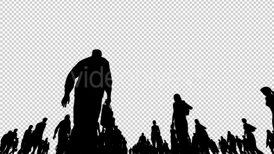 Silhouettes of People Walking Videohive 20810064 Motion Graphics Image 2