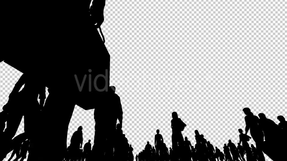 Silhouettes of People Walking Videohive 20810064 Motion Graphics Image 3