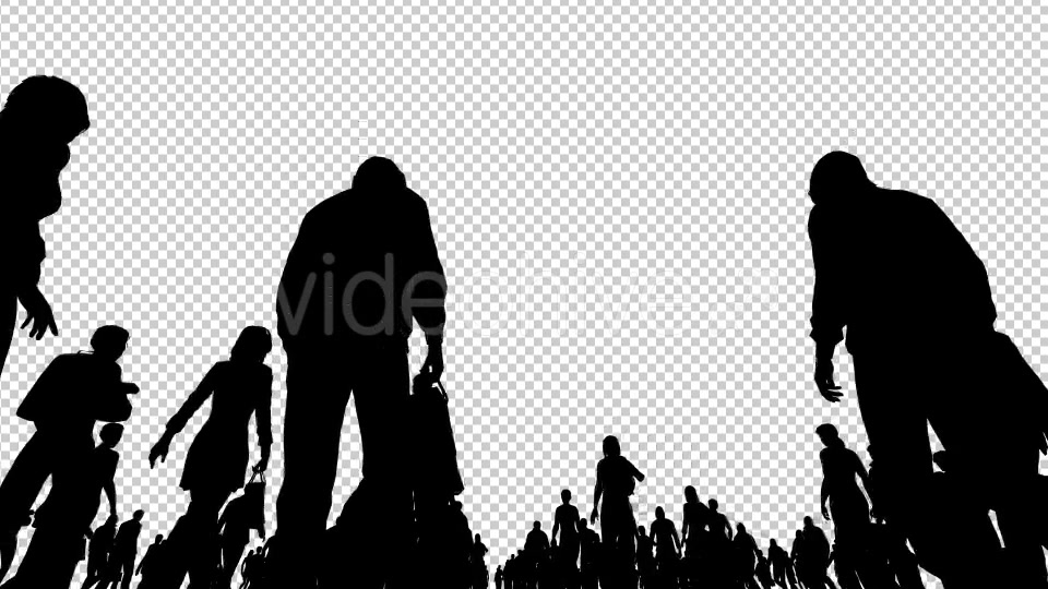 Silhouettes of People Walking Videohive 20810064 Motion Graphics Image 4