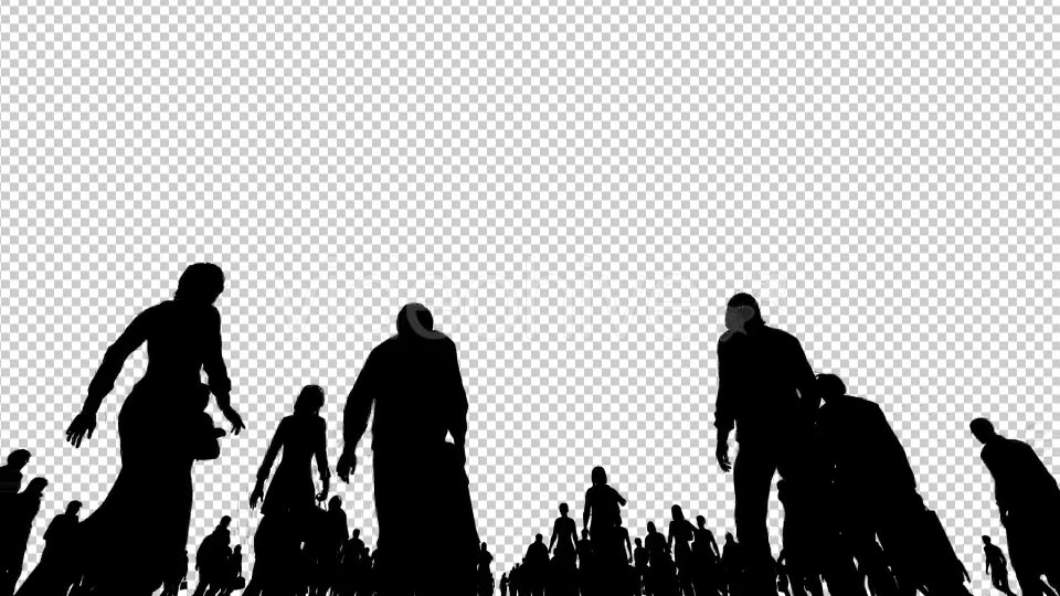 Silhouettes of People Walking Videohive 20810064 Motion Graphics Image 5