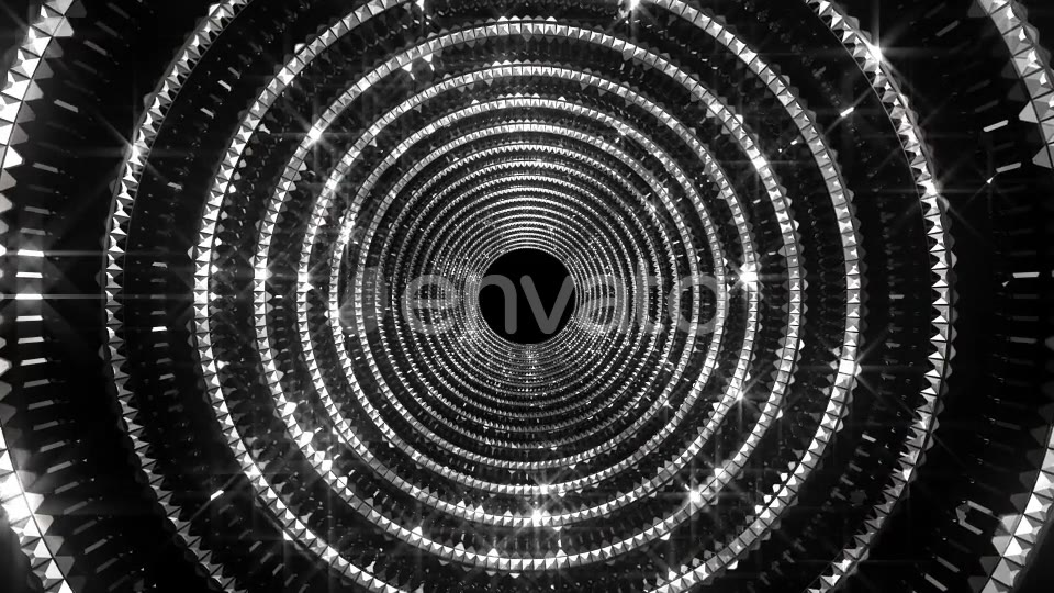 Silver Black Glittering Tunnel Videohive 22278723 Motion Graphics Image 5