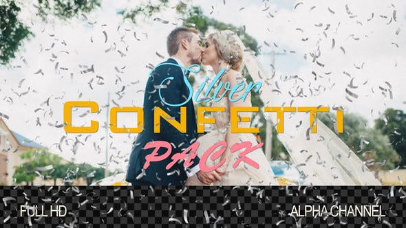 Silver Confetti - Videohive Download 22305153