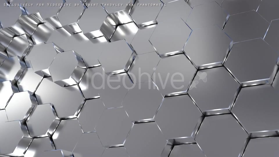 Silver Hexagons Surface 2 Videohive 20969626 Motion Graphics Image 6