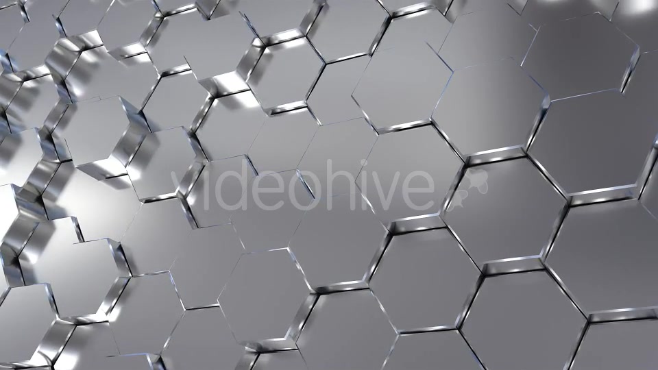 Silver Hexagons Surface 2 Videohive 20969626 Motion Graphics Image 7