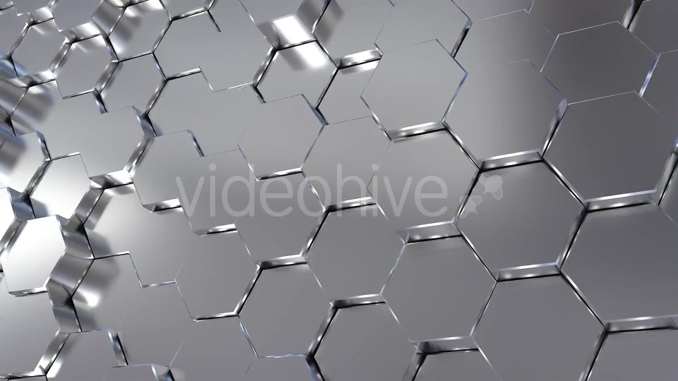 Silver Hexagons Surface 2 Videohive 20969626 Motion Graphics Image 8
